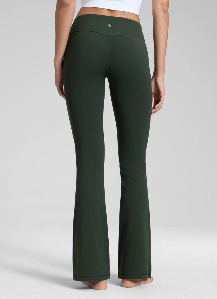 CRZ YOGA Womens Butterluxe Low Rise Flare Leggings 32" Mysterious Grey