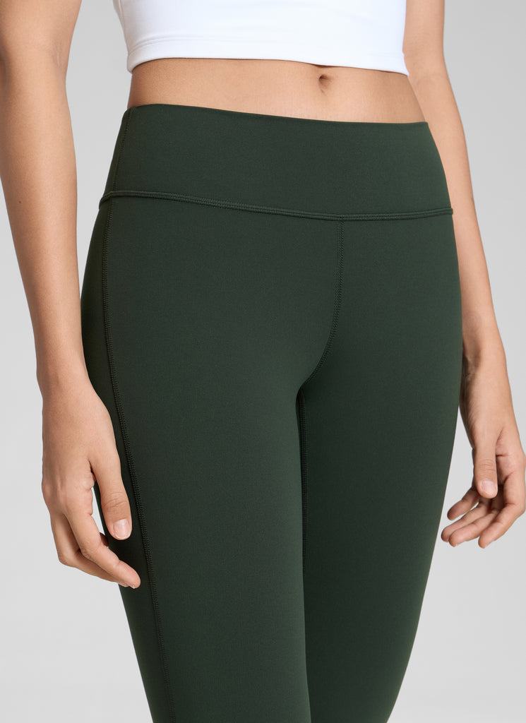 CRZ YOGA Womens Butterluxe Low Rise Flare Leggings 32" Legend Green