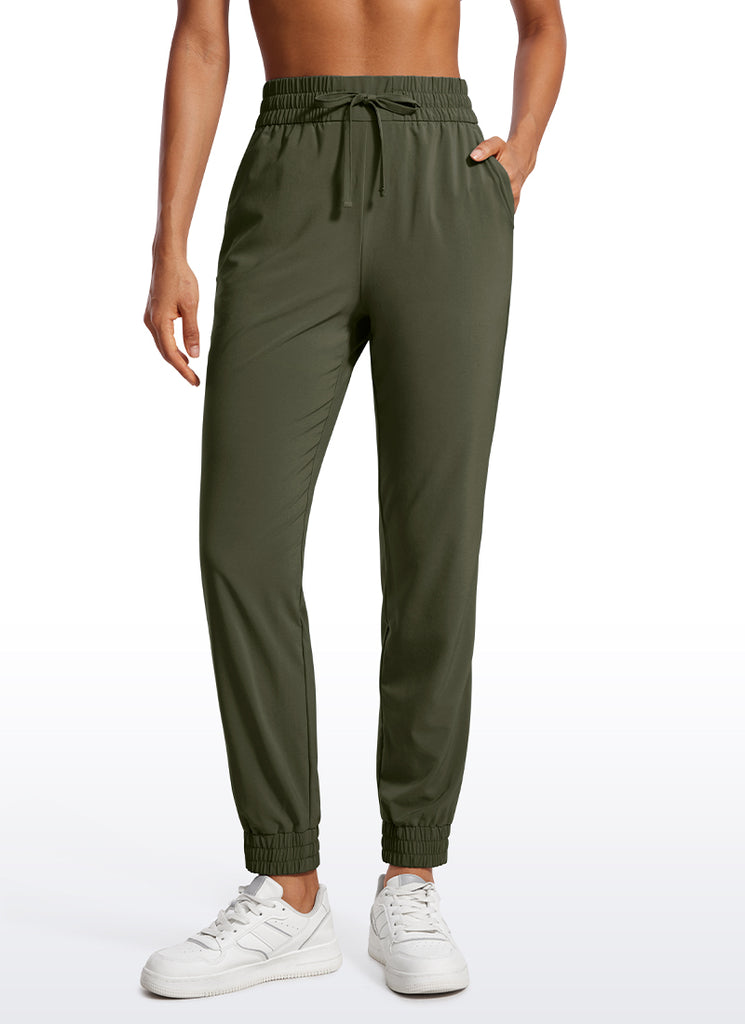 CRZ YOGA Women's Casual Workout Joggers with Pockets 28" Dark Lavender Purple