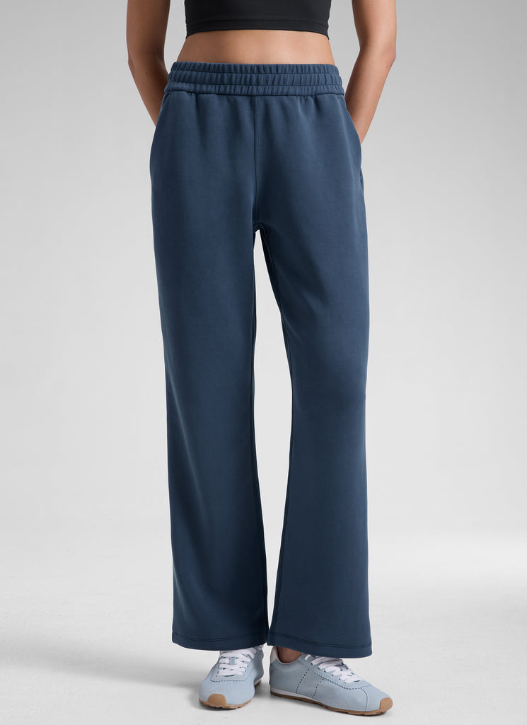 CRZ YOGA  Women's Casual SoftAura Modal High Rise Pocket Sweatpant 29" Milky White