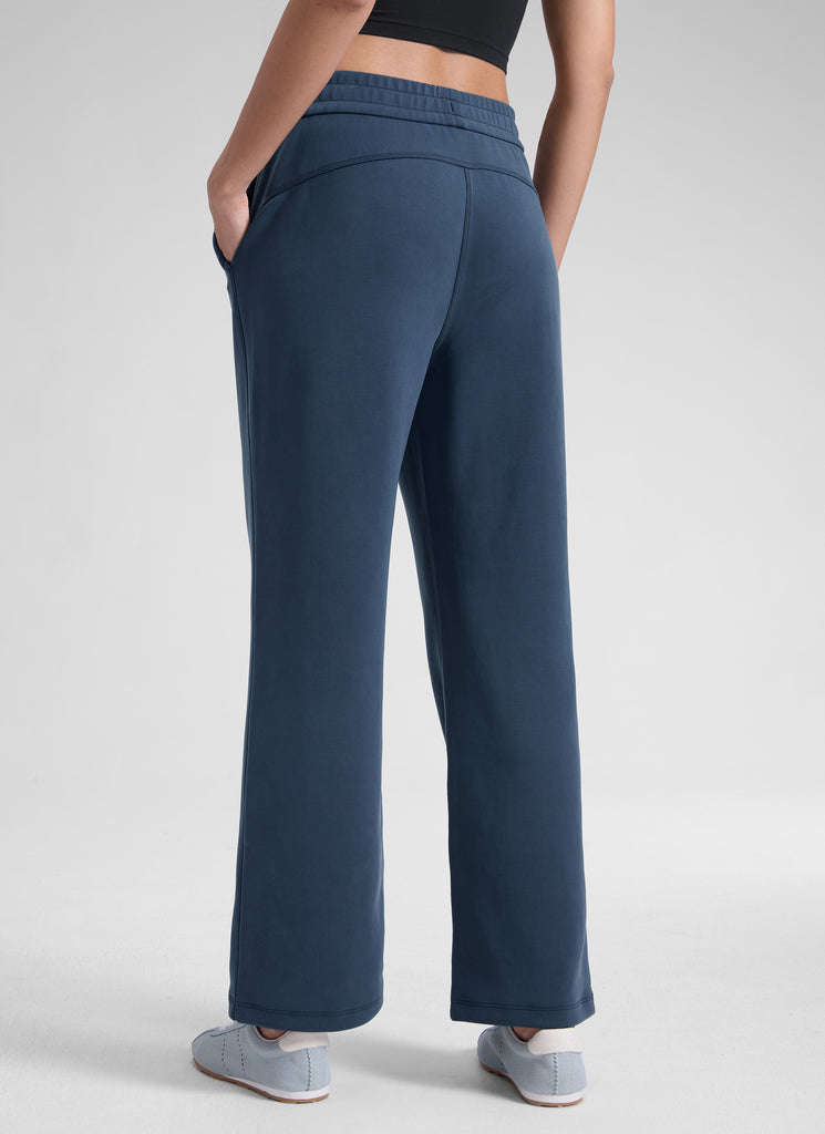 CRZ YOGA  Women's Casual SoftAura Modal High Rise Pocket Sweatpant 29" Milky White