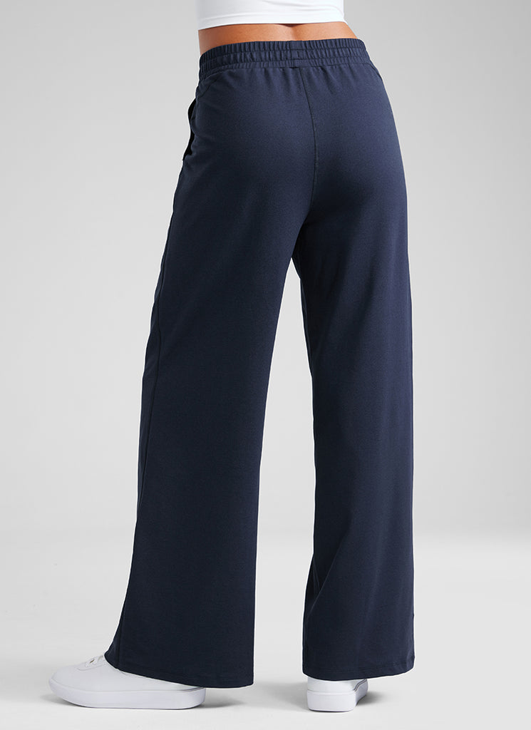 CRZ YOGA Cloud Jersey Wide Leg Sweatpants Women 30” with Pockets Sterling