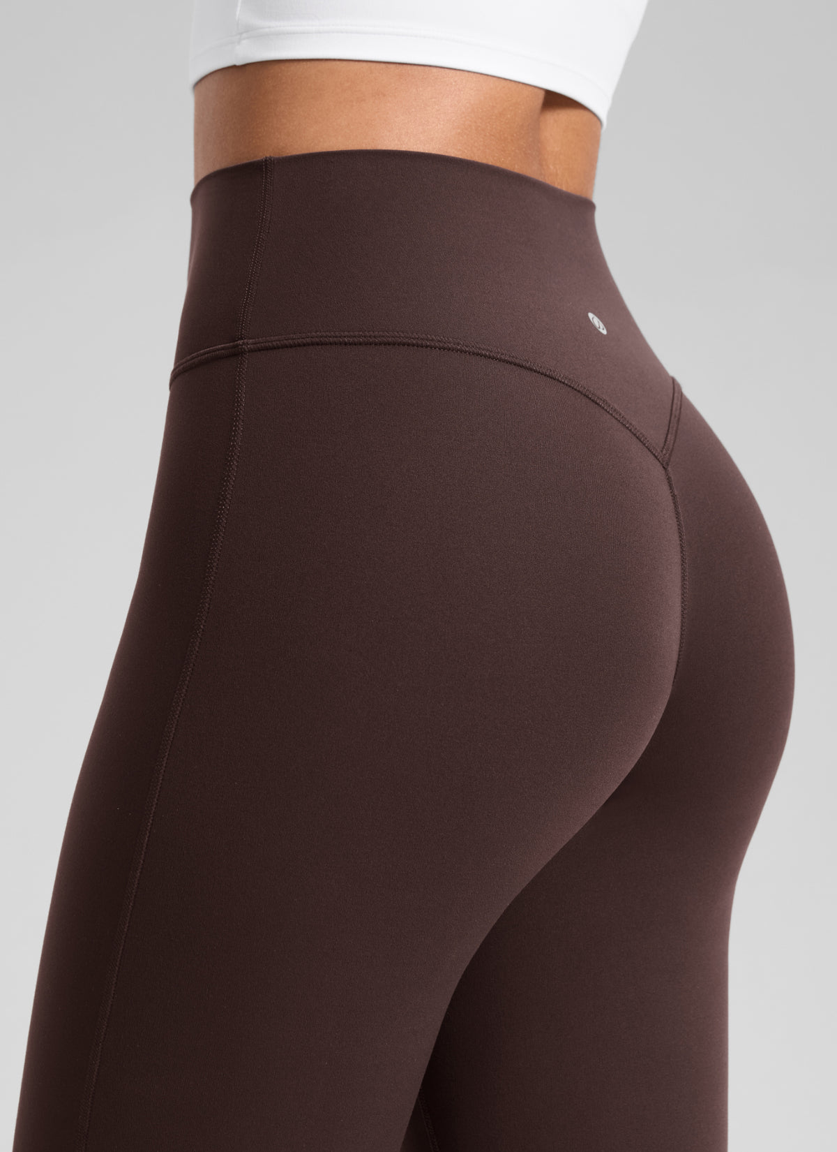 CRZ YOGA Women's Softretch High Rise No Front Seam Flare Legging 33
