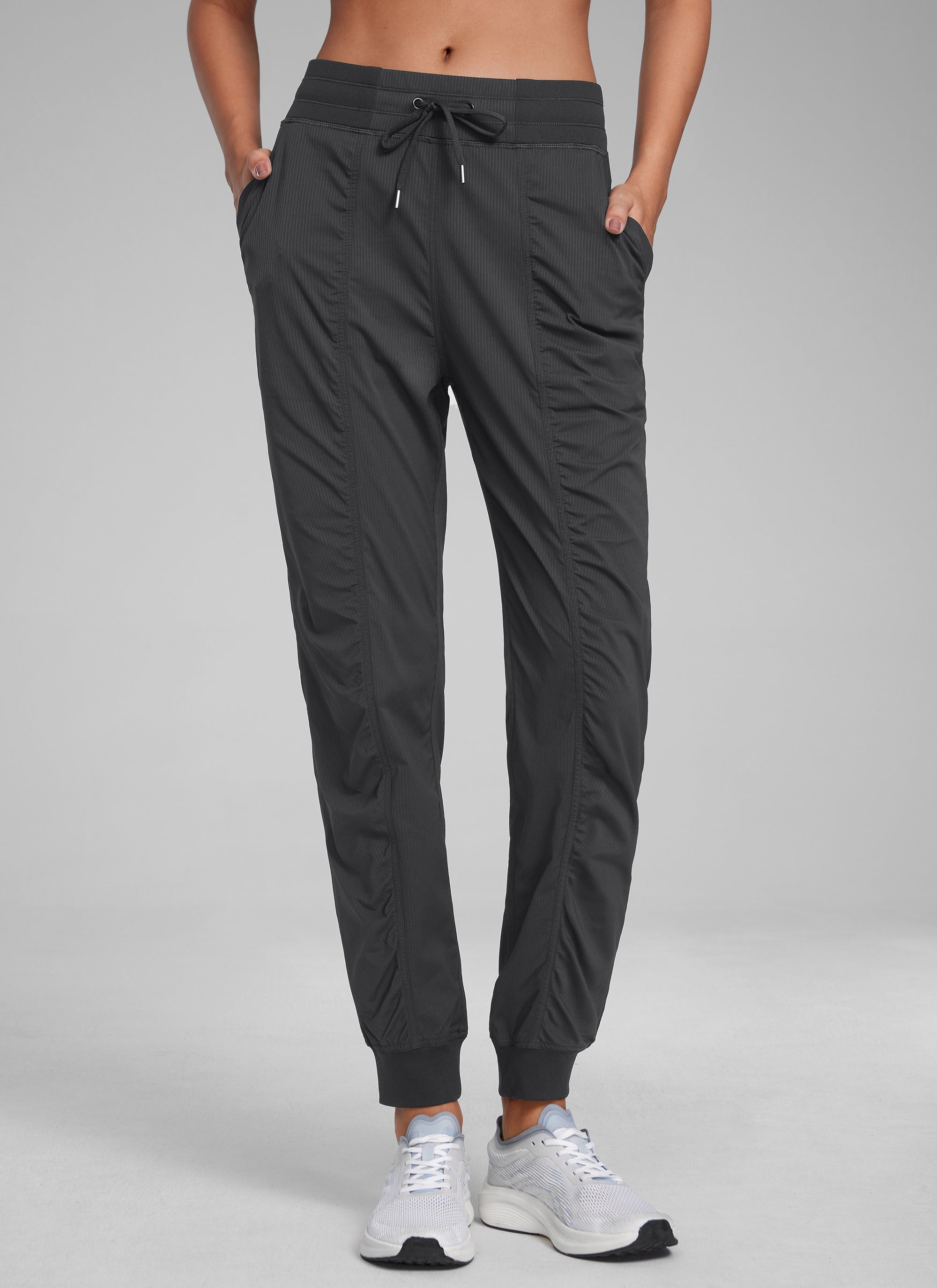 Striped Ruched Pocket Jogger 28''