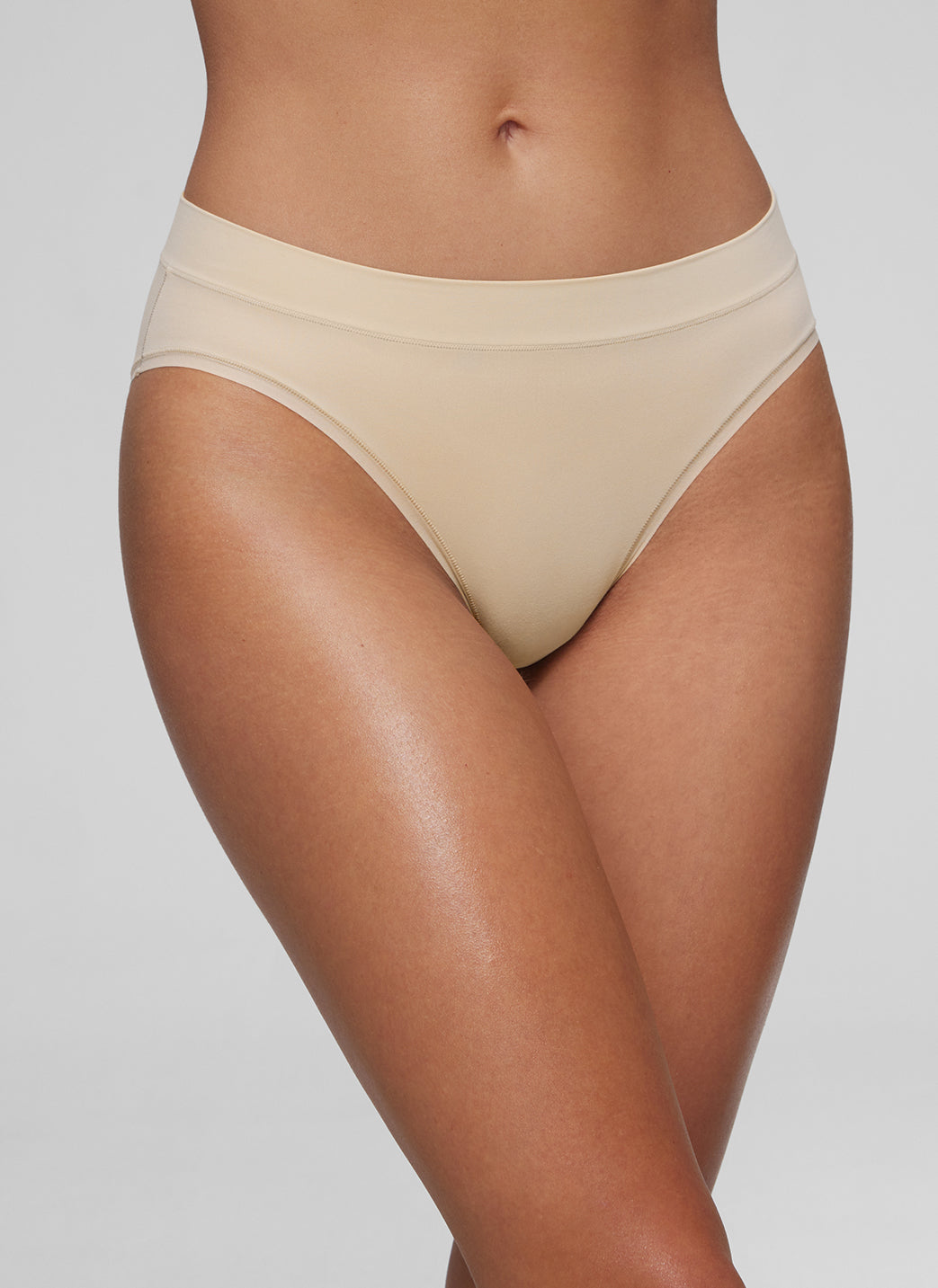 CRZ YOGA Softhold Women High Rise Breathable Bikini Underwear Pack Mojave Tan 2 3pack