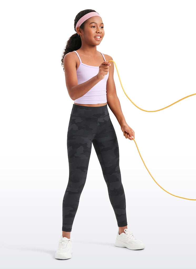 CRZ YOGA Girl's Active Sports Yoga Lounge Butterluxe Yoga Leggings Green Palm Court