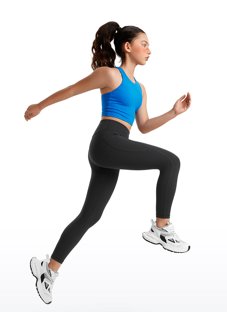 CRZ YOGA Girl's Active Sports Yoga Lounge Butterluxe Yoga Leggings Black