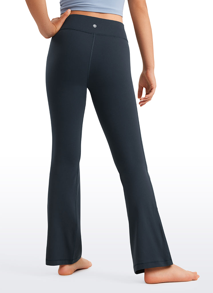 CRZ YOGA Girl's Active Sports Yoga Lounge Butterluxe Flare Leggings Black