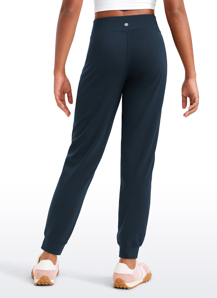 CRZ YOGA Butterlift Girls Joggers with Pockets Running Pants Twilight Blue