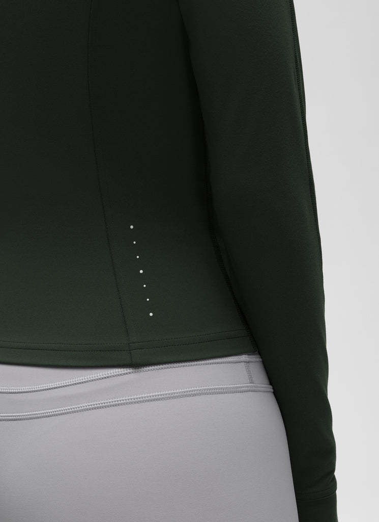 CRZ YOGA Women's Butterluxe Cropped Pocket Outerwear Full Zip Jackets Hot Fudge Brown