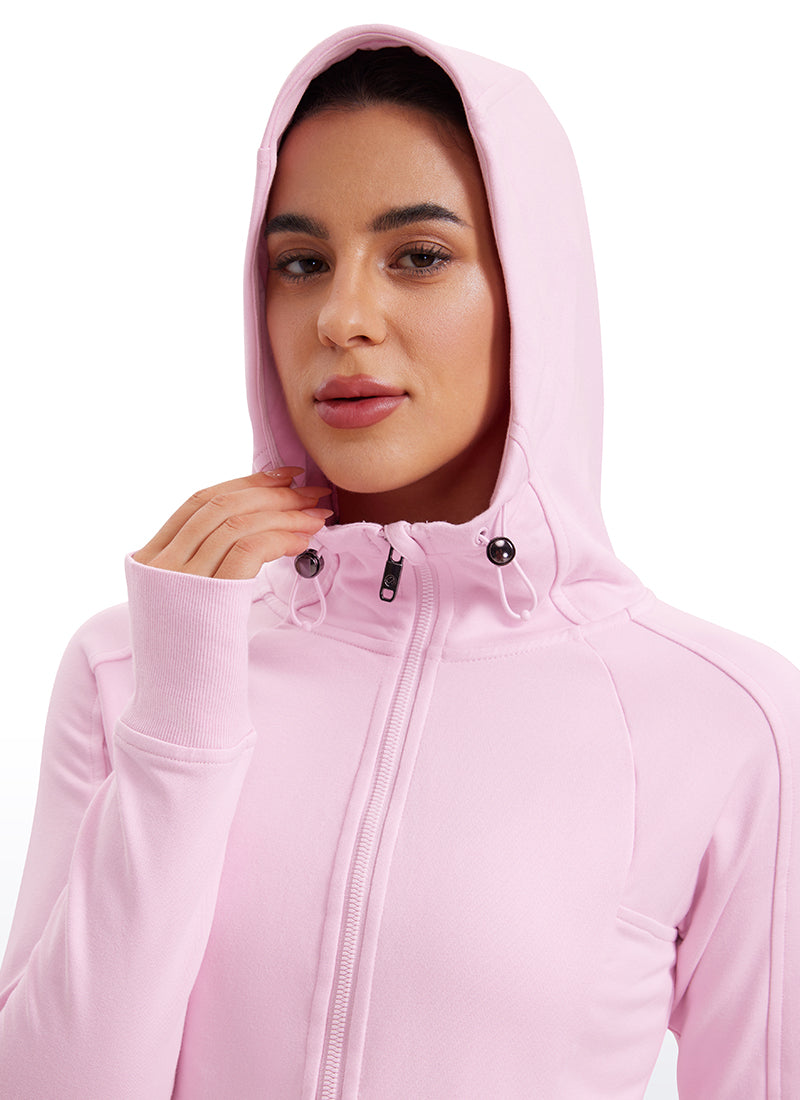 Amenity Full Zip Hoodies Thumb Holes