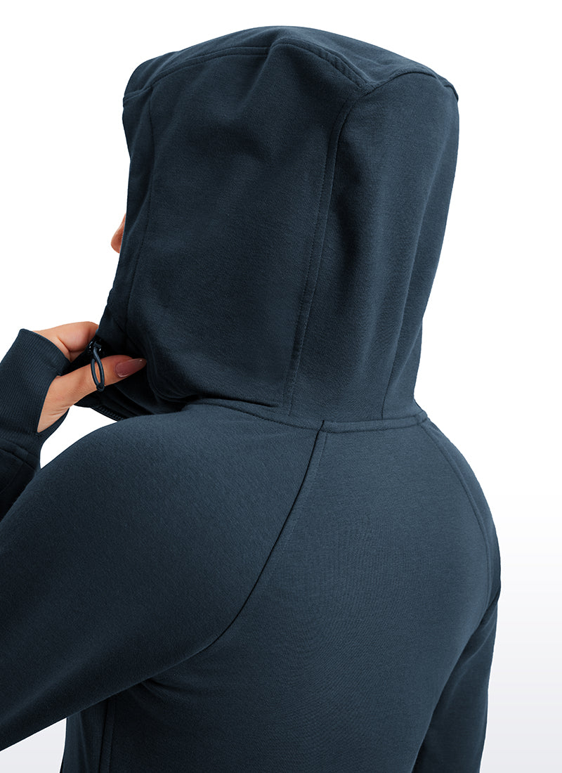 Amenity Full Zip Hoodies Thumb Holes