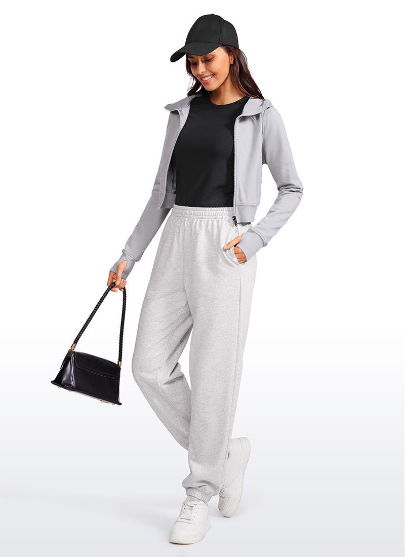 CRZ YOGA Women's Daily Casual Ribbed Crewneck Long Sleeves Slim Fit Black