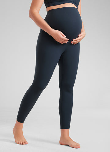 CRZ YOGA Women's Maternity Leggings Super High Rise Butterluxe 25'' True Navy