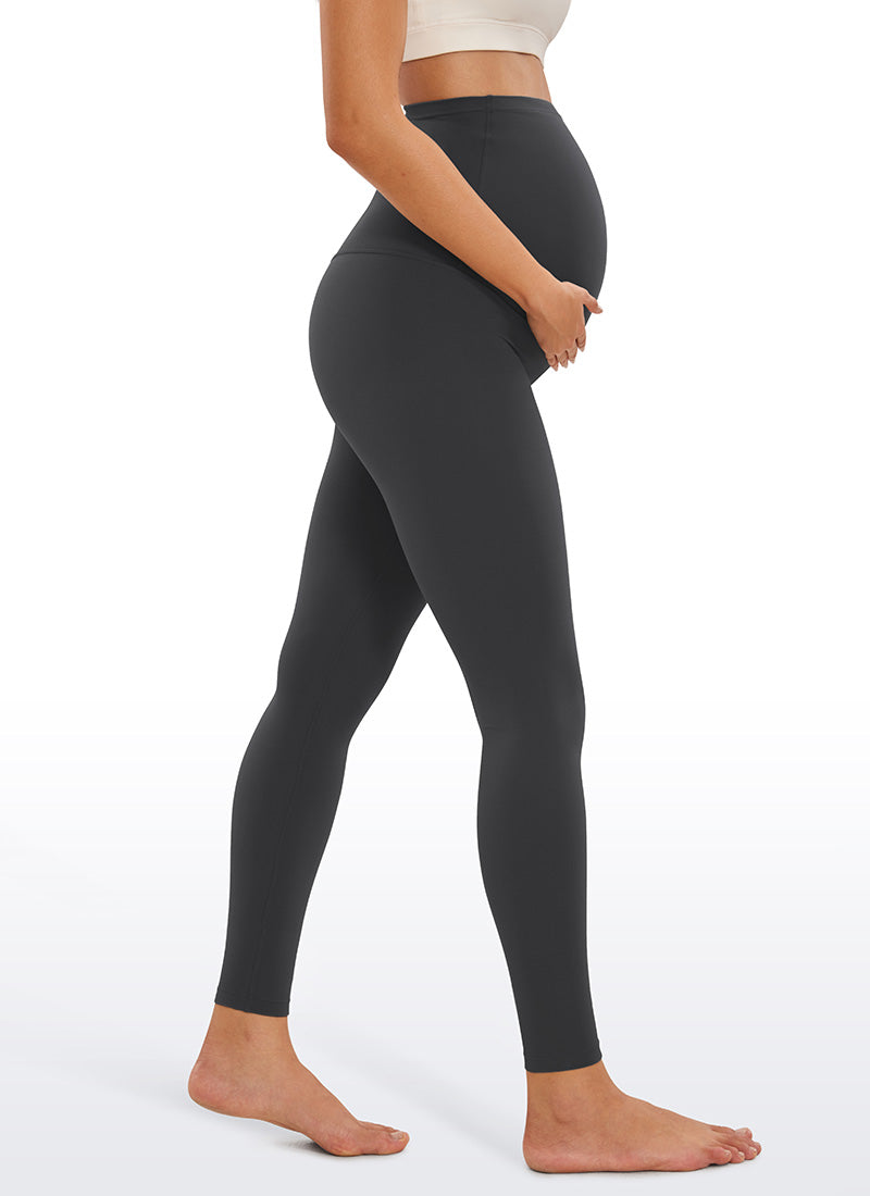 CRZ YOGA Women's Maternity Leggings Super High Rise Butterluxe 28'' True Navy