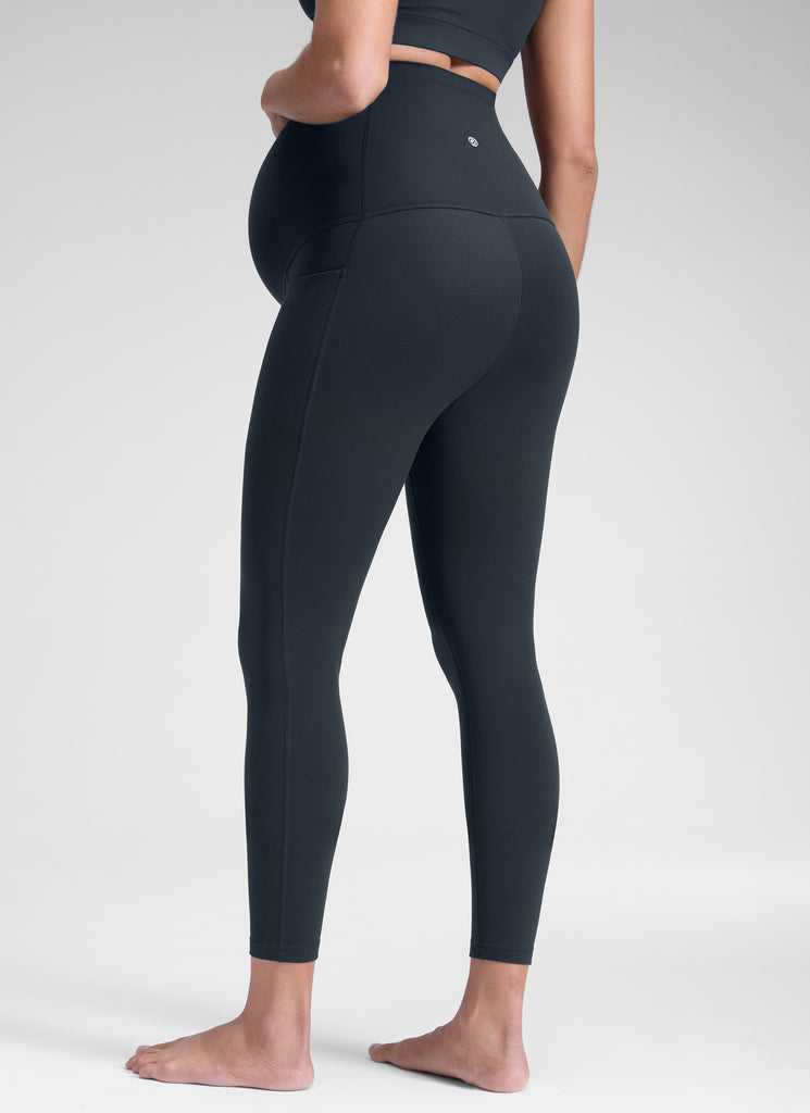 CRZ YOGA Women's Yoga High Rise Butterluxe Maternity Legging 25" True Navy