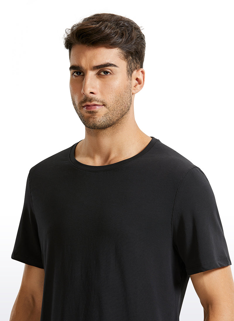 Pima Cotton Short Sleeve Round Neck