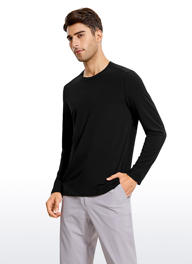 Pima Cotton Long Sleeve - Black