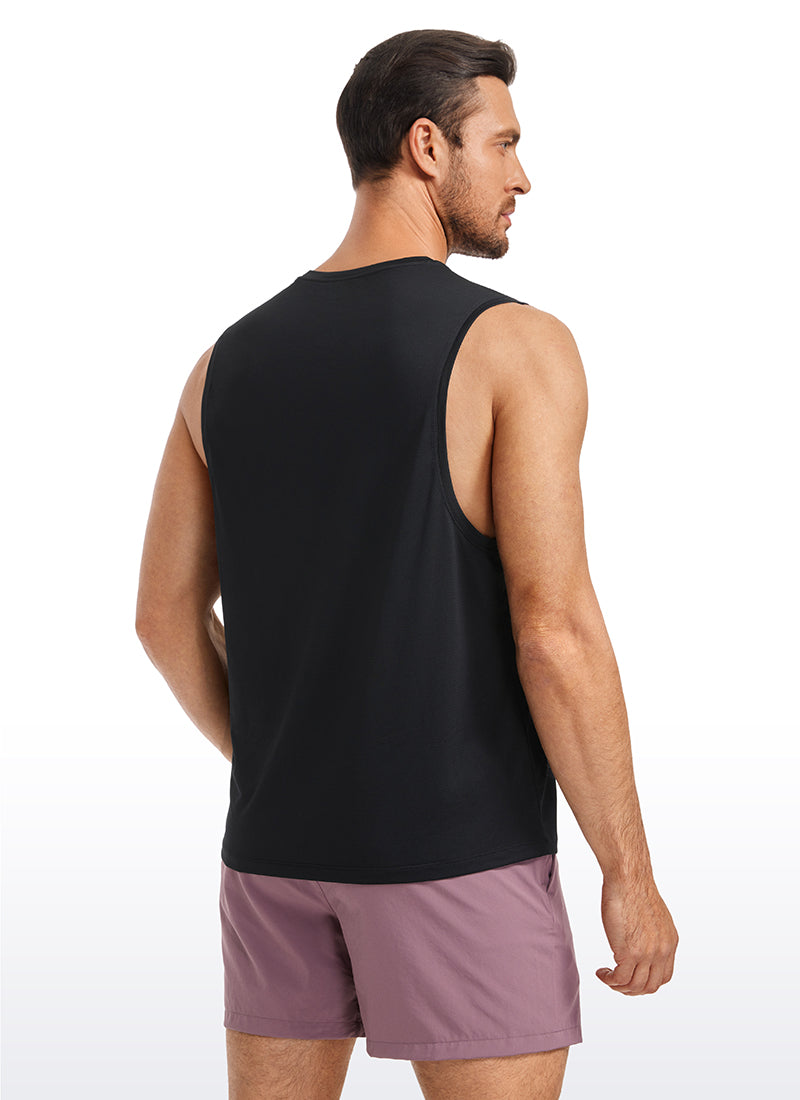 Lightweight Quick Dry Tank Tops Round Neck