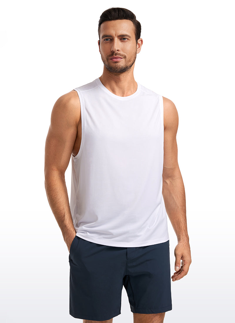 Lightweight Quick Dry Tank Tops Round Neck