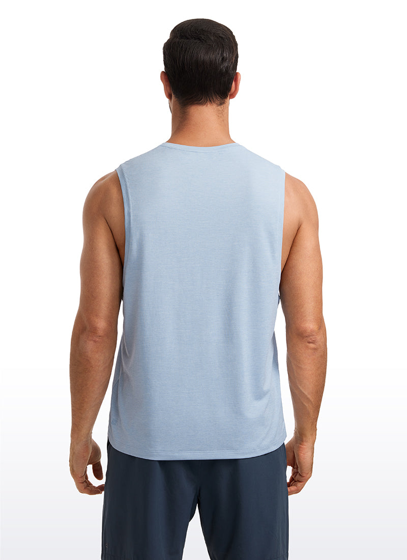 Lightweight Quick Dry Tank Tops Round Neck